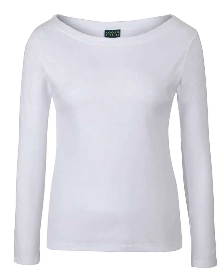 C Of C Ladies L/S Boat Neck Tee 1BTL Jb's Wear